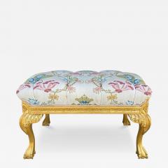 Nancy Corzine Nancy Corzine Chippendale Designer Giltwood Bench W Scalamandre - 4351905