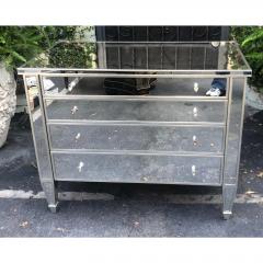 Nancy Corzine Nancy Corzine Collette Mirrored Nightstand Commode Chest - 1767807