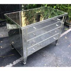 Nancy Corzine Nancy Corzine Collette Mirrored Nightstand Commode Chest - 1767809