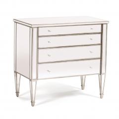 Nancy Corzine Nancy Corzine Collette Mirrored Nightstand Commode Chest - 1767810