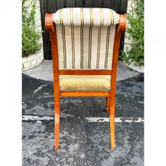Nancy Corzine Nancy Corzine Empire Style Chair W Scalamandre Silk Stripe Mohair Seat - 2947376