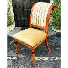 Nancy Corzine Nancy Corzine Empire Style Chair W Scalamandre Silk Stripe Mohair Seat - 2947378