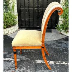 Nancy Corzine Nancy Corzine Empire Style Chair W Scalamandre Silk Stripe Mohair Seat - 2947381