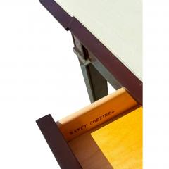 Nancy Corzine Nancy Corzine Marchand French Mahogany Leather Game Table - 4815453