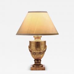 Nancy Corzine Nancy Corzine Neoclassical Urn Form Yellow Gold Giltwood Table Lamp - 4062491
