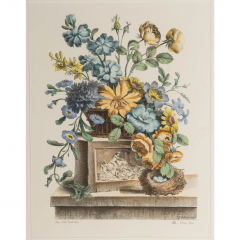 Nancy Corzine Pair of Nancy Corzine Framed Continental Botanical Lithograph Prints - 3493072