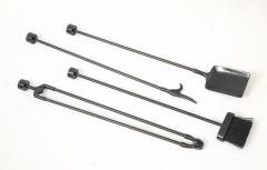 Nancy Ruben Modernist Bronze Fire Tools Nancy Ruben - 4418445