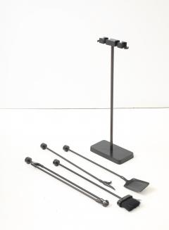 Nancy Ruben Modernist Bronze Fire Tools Nancy Ruben - 4418446