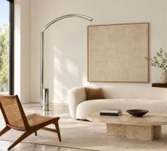 Nanda Vigo Golden Gate Floor Lamp for Arredoluce Italy c 1970 - 4817175