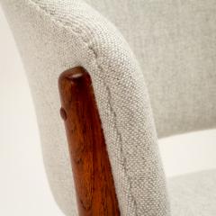 Nanna Ditzel ND83 Chair by Nanna Ditzel in Solid Teak and Wool Denmark 1950s - 2201041