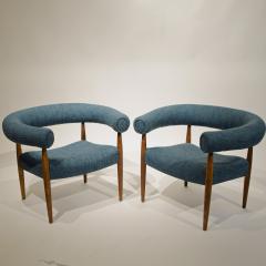 Nanna Ditzel Nanna Ditzel 1923 2005 pair of iconic Ring chairs 1958 for S ren Willadsen - 3404456