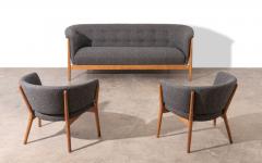 Nanna Ditzel Nanna Ditzel Classic Vintage Scandinavian Model 83 Armchairs in Oak 1950s - 3948912