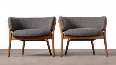 Nanna Ditzel Nanna Ditzel Classic Vintage Scandinavian Model 83 Armchairs in Oak 1950s - 3948913