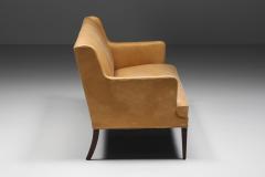 Nanna Ditzel Nanna Ditzel Style Danish Sofa In Camel Leather 1950s - 2233434