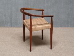 Nanna Ditzel Sculptural Nanna Ditzel Teak Armchair Model 113 Kolds Savvaerk Denmark 1950s - 4446336