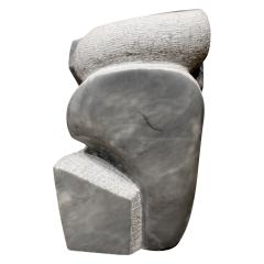 Naomi Feinberg Naomi Feinberg Visitor Sculpture in Grey Granite 1970s - 710399