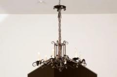 Napol on III 1870s Six Light Chandelier with Scrolling and Twisted Accents - 3472512