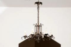 Napol on III 1870s Six Light Chandelier with Scrolling and Twisted Accents - 3472523