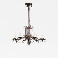 Napol on III 1870s Six Light Chandelier with Scrolling and Twisted Accents - 3479180