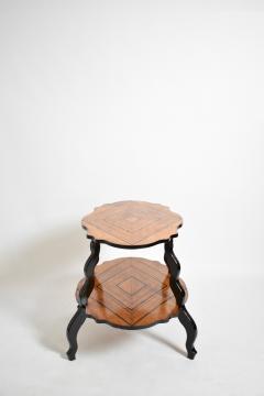 Napoleon 3 diamond pattern side table XIXth c  - 4823593