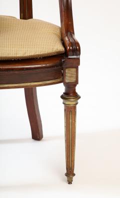 Napoleon III Brass Inlaid Desk Chair - 2829102