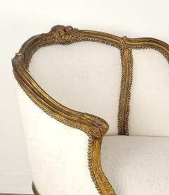 Napoleon III Carved and Gilt Chaise Lounge Fainting Couch France circa 1870 - 2759322