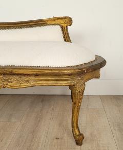 Napoleon III Carved and Gilt Chaise Lounge Fainting Couch France circa 1870 - 2759324