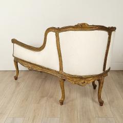 Napoleon III Carved and Gilt Chaise Lounge Fainting Couch France circa 1870 - 2759329