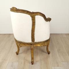 Napoleon III Carved and Gilt Chaise Lounge Fainting Couch France circa 1870 - 2759330