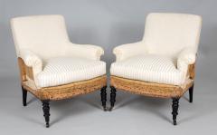Napoleon III Cushioned Armchairs A Pair - 2024066