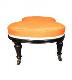 Napoleon III Ebonized Hourglass Shaped Bench - 4458833