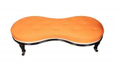 Napoleon III Ebonized Hourglass Shaped Bench - 4458901