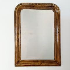 Napoleon III Faux Bois Painted Mirror France circa 1840 - 3077466