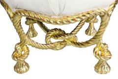 Napoleon III Giltwood Rope Tabouret - 3740874