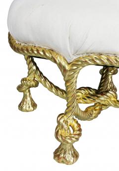 Napoleon III Giltwood Rope Tabouret - 3740875