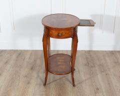 Napoleon III Marquetry Side Table with Floral Inlay France Late 19th Century - 4313782