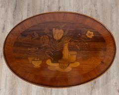 Napoleon III Marquetry Side Table with Floral Inlay France Late 19th Century - 4313792