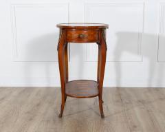 Napoleon III Marquetry Side Table with Floral Inlay France Late 19th Century - 4313808