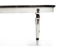 Napoleon III Ovular Dining Table with Nero Portoro Marble Top - 4800201