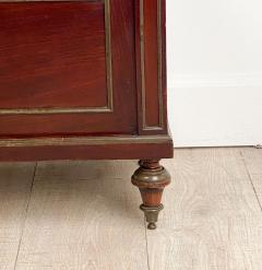 Napoleon III Side Table in Mahogany with Brass Trim and Marble Top - 2506022