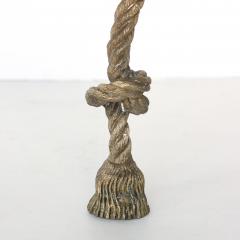 Napoleon III Solid Brass Knotted Rope Occasional Table Circa 1885 - 2497767