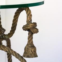 Napoleon III Solid Brass Knotted Rope Occasional Table Circa 1885 - 2497770