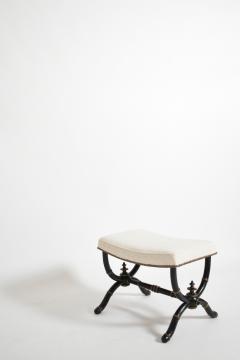 Napoleon III curule faux bamboo stool XIXth c  - 4823562