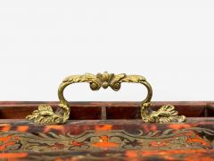 Napoleon lll French Inkwell Desk Set Boulle Inlay Tortoise France 19th c  - 4591232