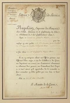 Napoleonic Wars Draft Notice France Circa 1813 - 1637762