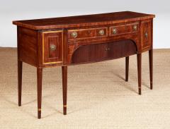 Narrow Georgian Mahogany and Satinwood Sideboard - 3926802