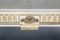 Narrow Louis XVI Style French Console with Marble Top - 3525159