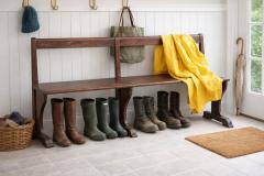 Narrow Oak Hall Bench - 4544729