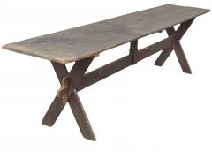 Narrow Sawbuck Table - 4406789