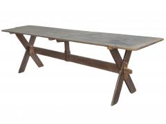 Narrow Sawbuck Table - 4406791